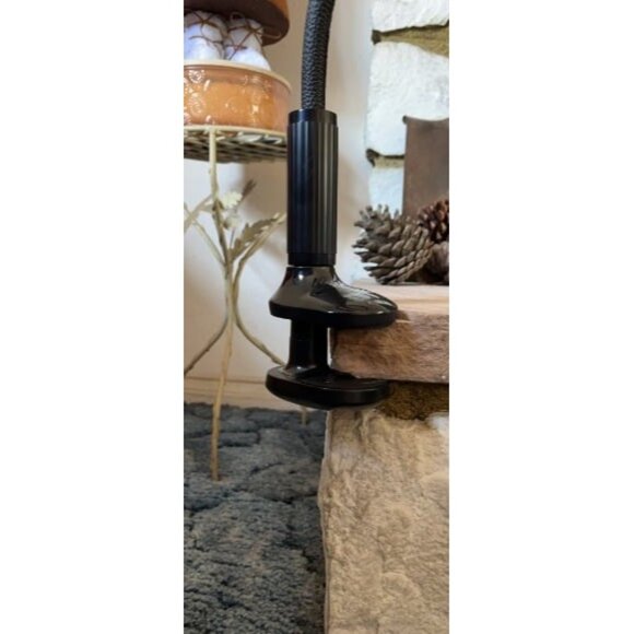 Gooseneck Phone Holder - Overall Length 38.6in, Flexible Leather Wrapped - Picture 2 of 2